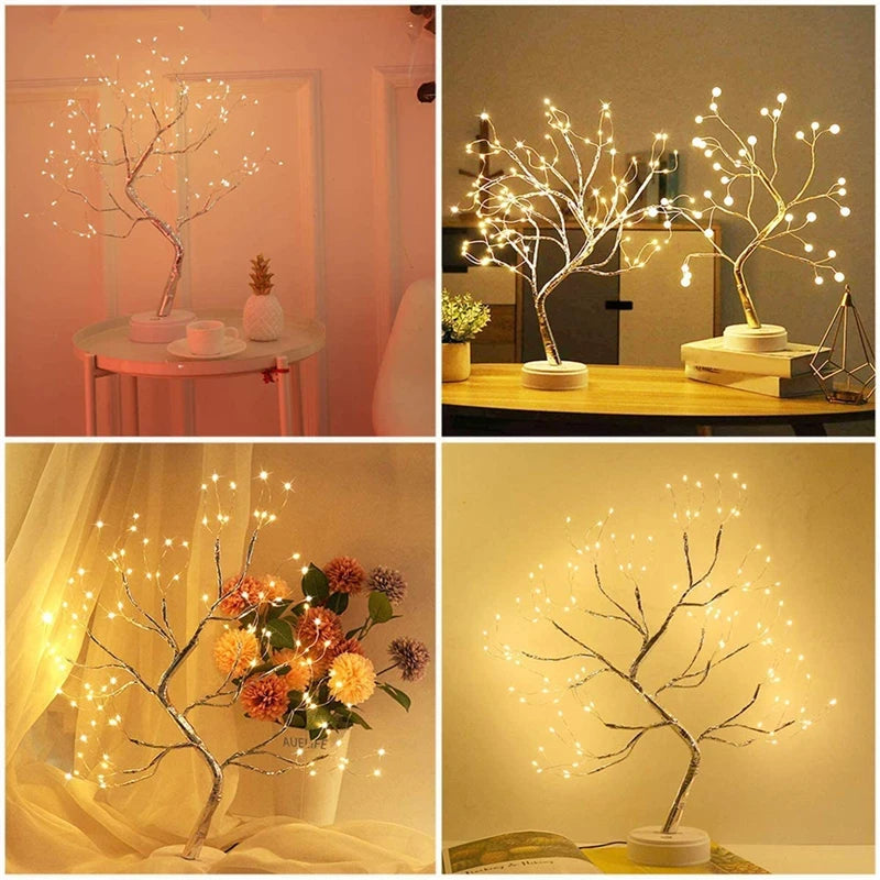 Mini Copper Wire LED Tree