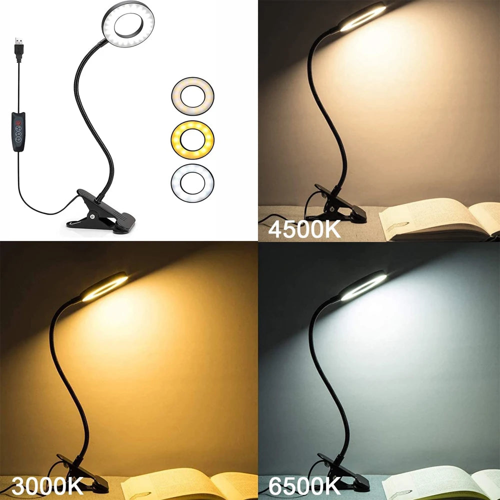 48 LED Clip on Desk Lamp